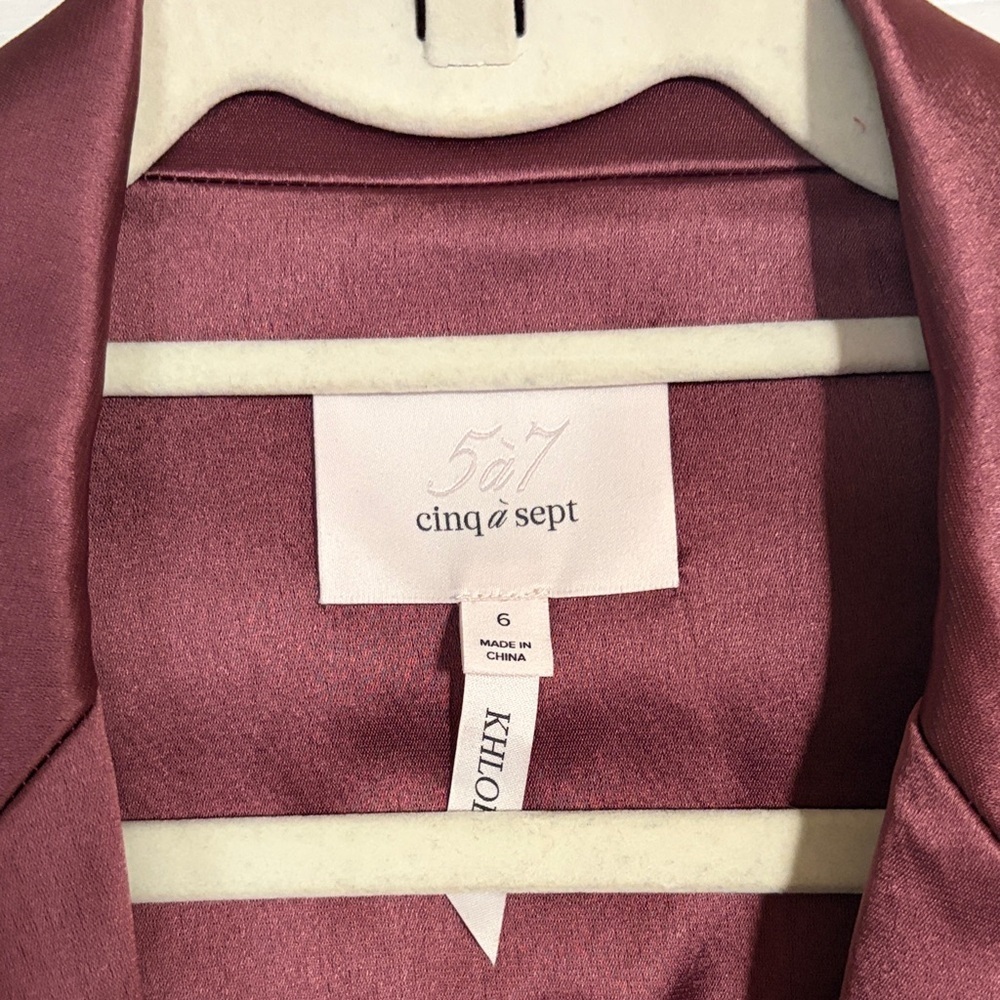 Cinq à Sept Khloe Smooth Satin Jacket | EUC | Sz 6 - Picture 3 of 7